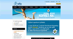 Desktop Screenshot of pernikova-kopretina.cz